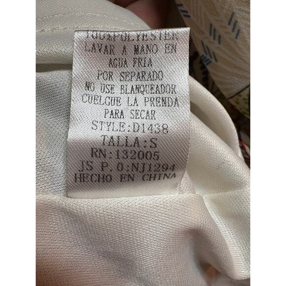 Entro Size Small Multi Patterned Long Sleeve Dress - Picture 4 of 8